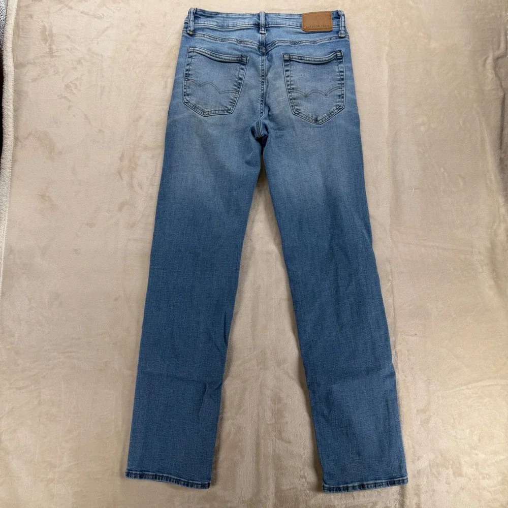 American Eagle‎ Original Straight Jeans Mens 30x34 Blue Excellent Stretch Denim